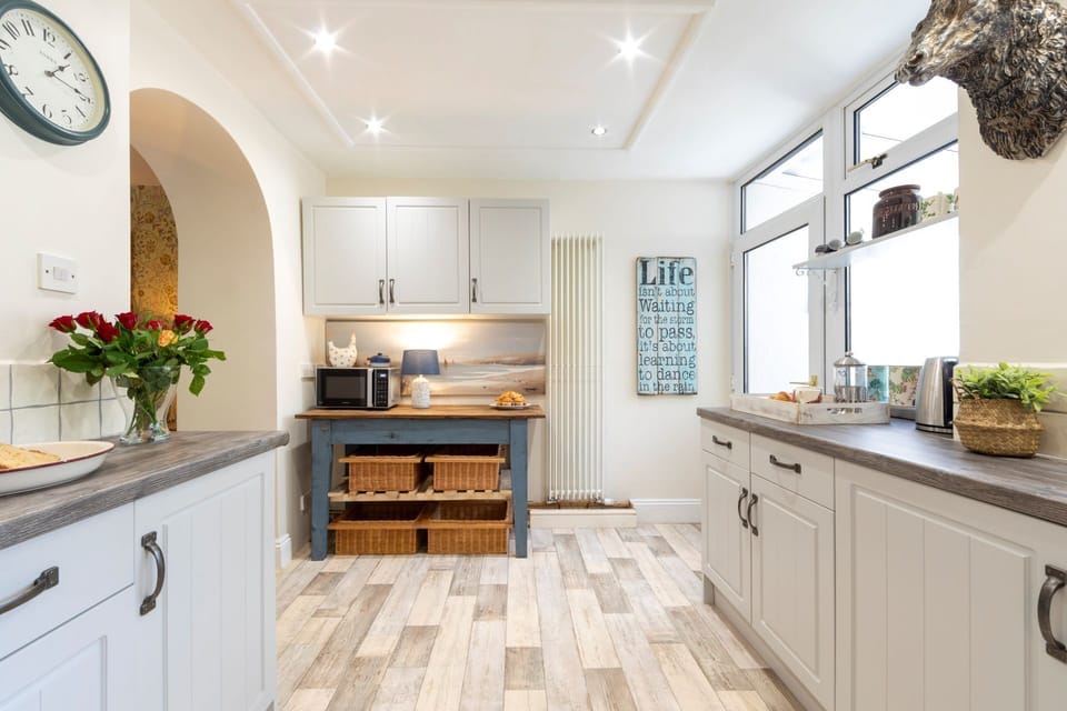 The kitchen at Copper Beech Cottage, Dulverton