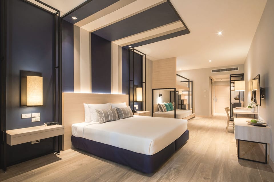 Family Bunk Beds, Pool View or Garden View | In-room safe, desk, blackout drapes, iron/ironing board (on request)