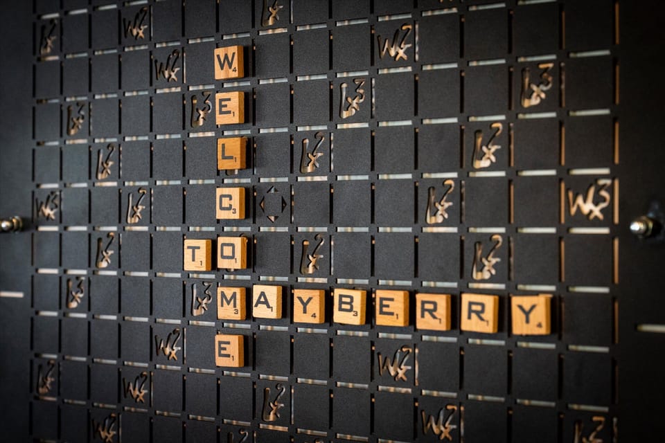 Fair warning: that Scrabble game may still be going at checkout.
