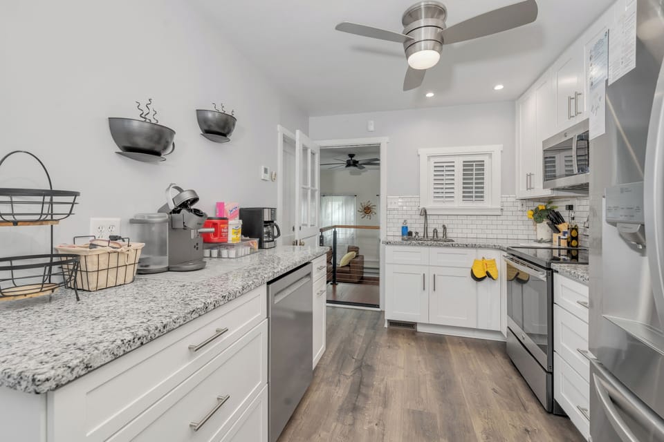 Fully stocked kitchen