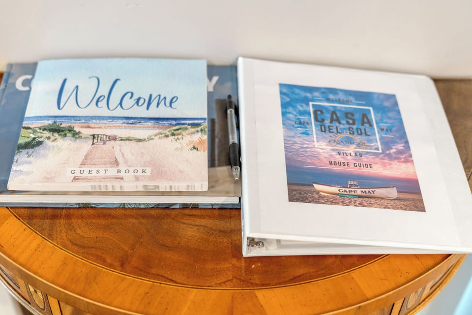Welcome Table and House Guide