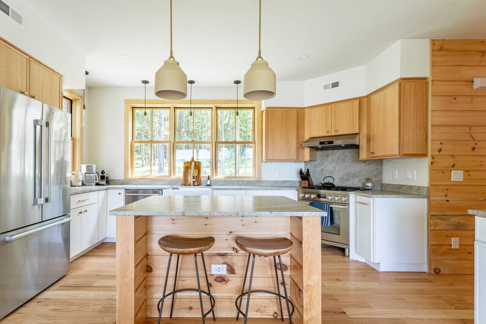 Beautiful local woods and materials used
