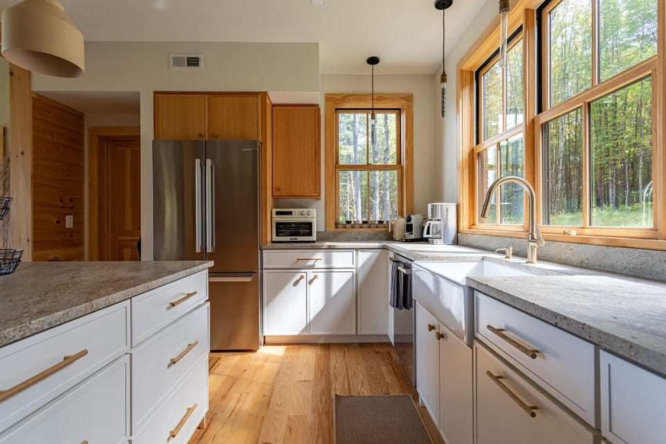 Chefs kitchen with professional appliances