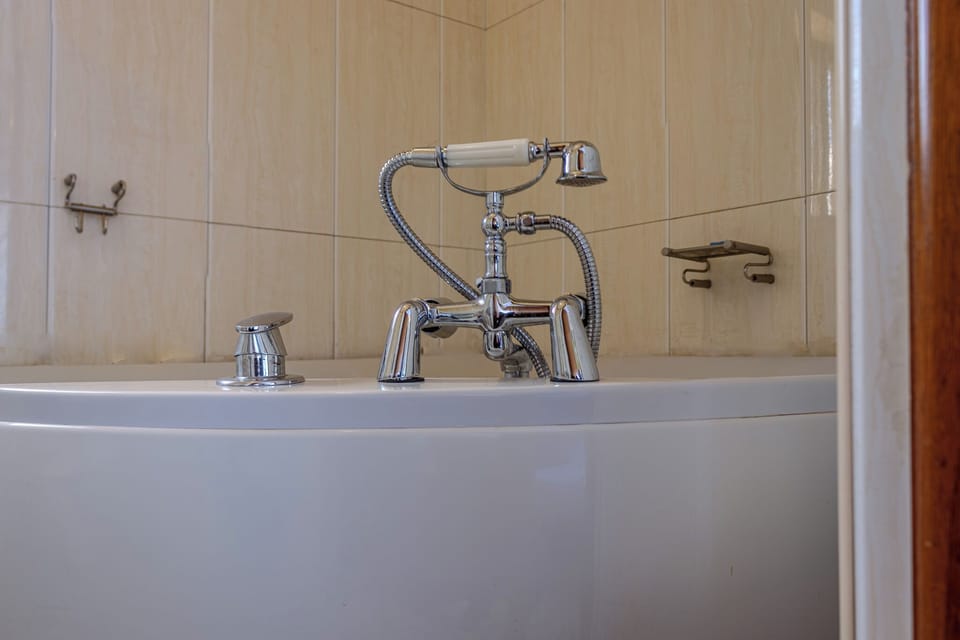Executive Room, 1 King Bed, Balcony, City View | Bathroom | Shower, slippers, bidet, towels