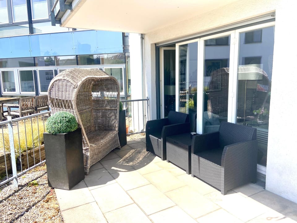 Dachterrasse mit Strandkorb