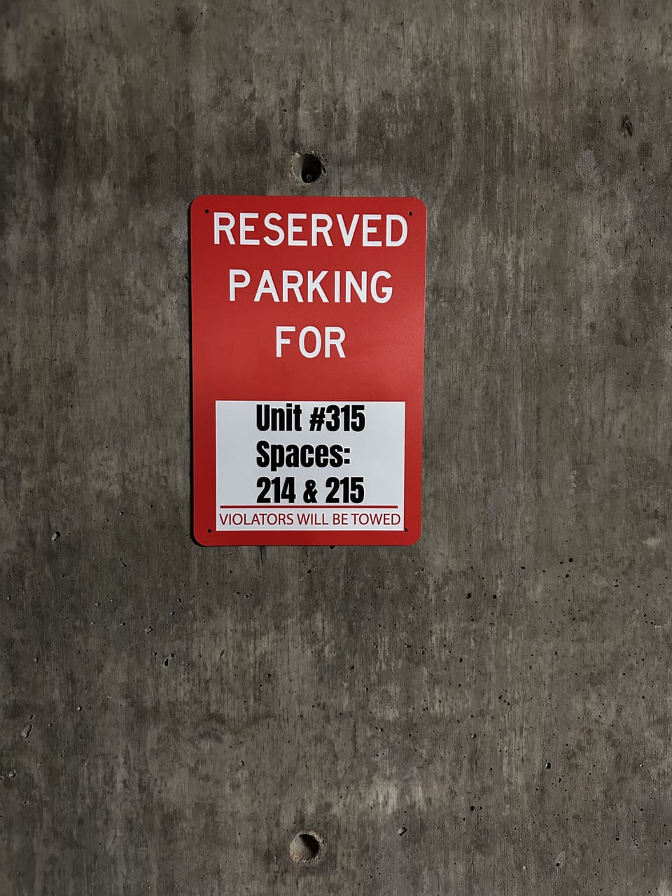2 Reserved Parking Places