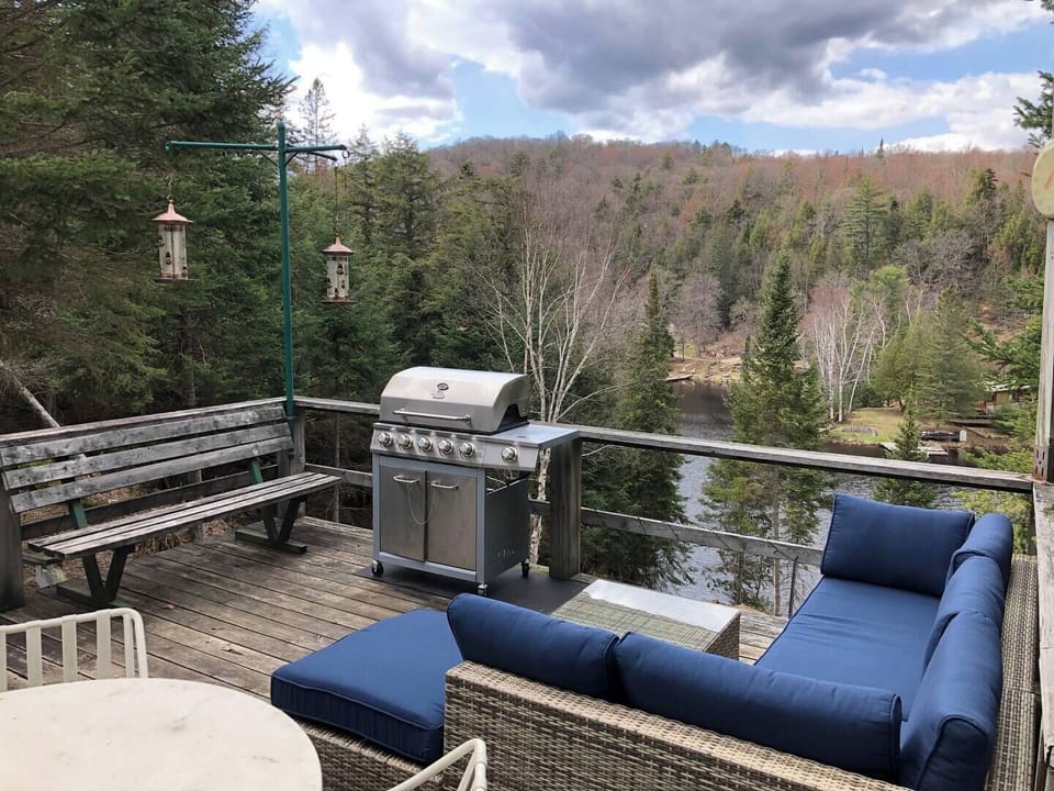 view from the walk out deck