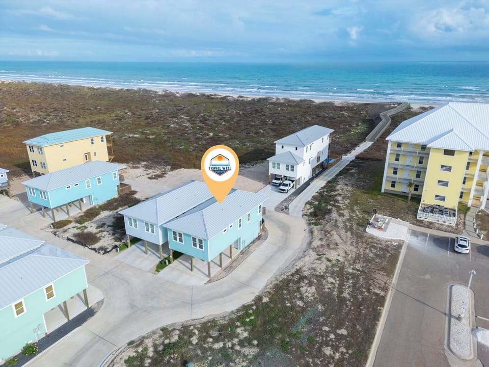 House is located right next to the golf cart friendly boardwalk.