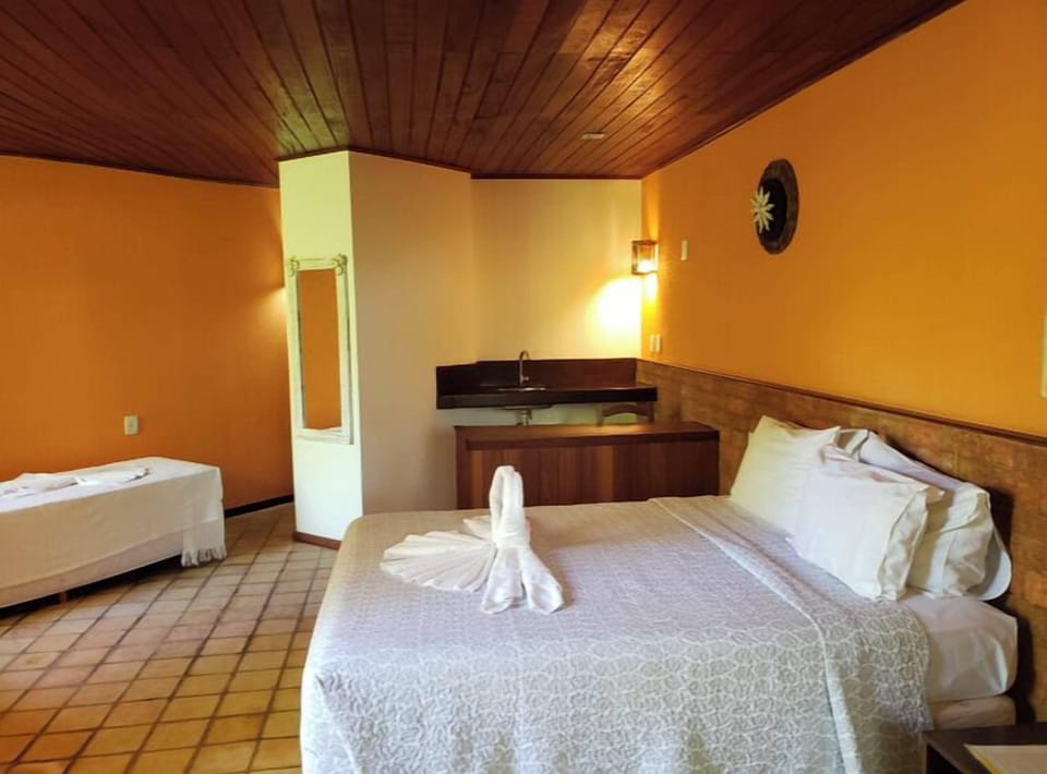 Quarto quádruplo com varanda