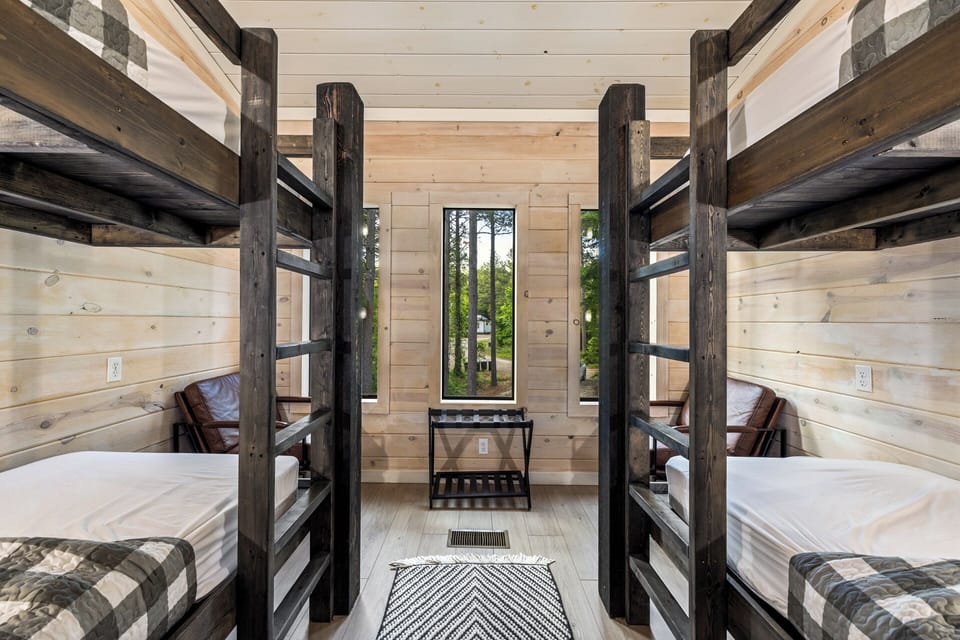 Bunk Room has 2 chairs and curtains (not pictured) to block out sunlight