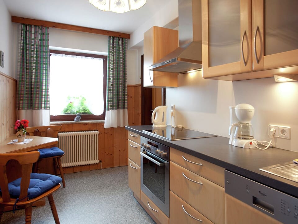 Apartment | Private kitchen | Electric kettle, highchair