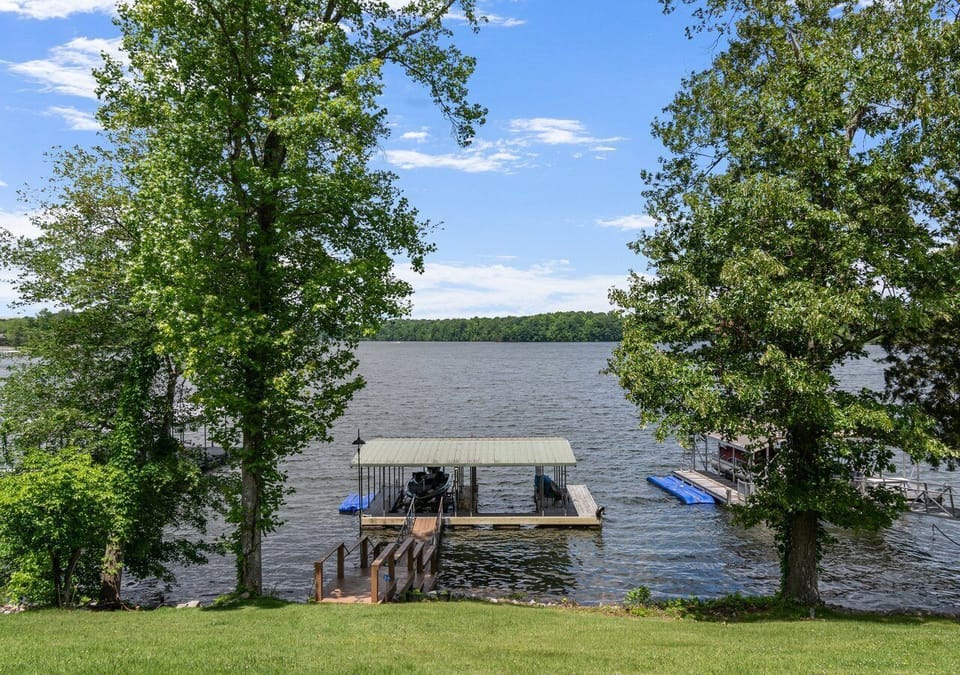 Walk down to your personal dock to play in the water, fish, or just sit and enjoy