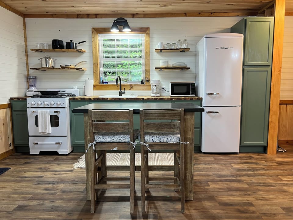 Dining area and kitchen