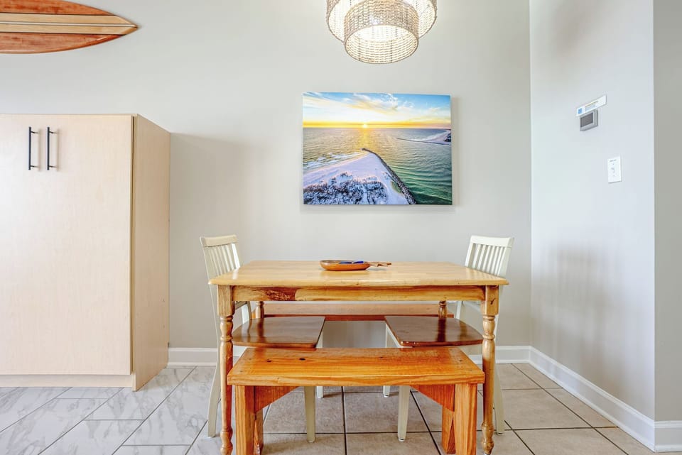 Enjoy your meals after a long day at the beach.