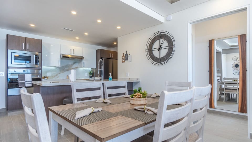 dining table seats six