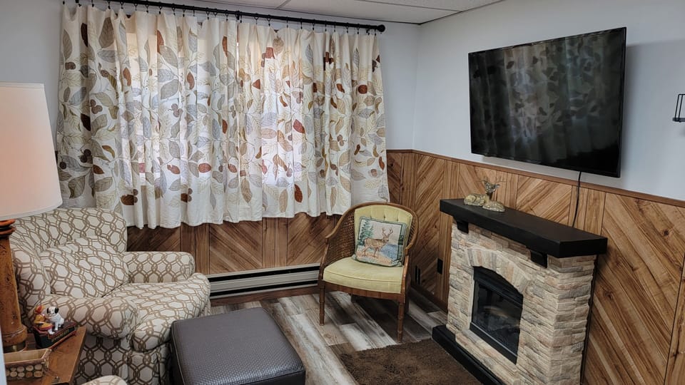 FIreplace and Large TV