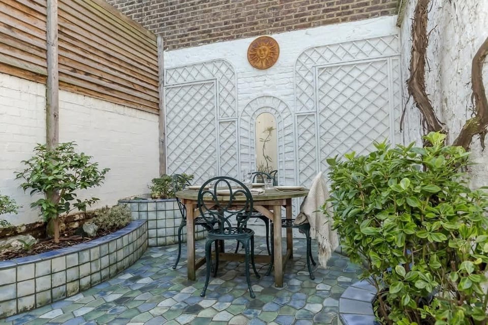 Outside dining area