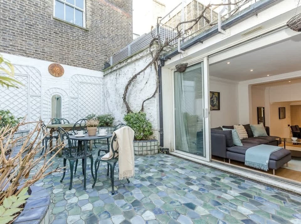 Outside dining area