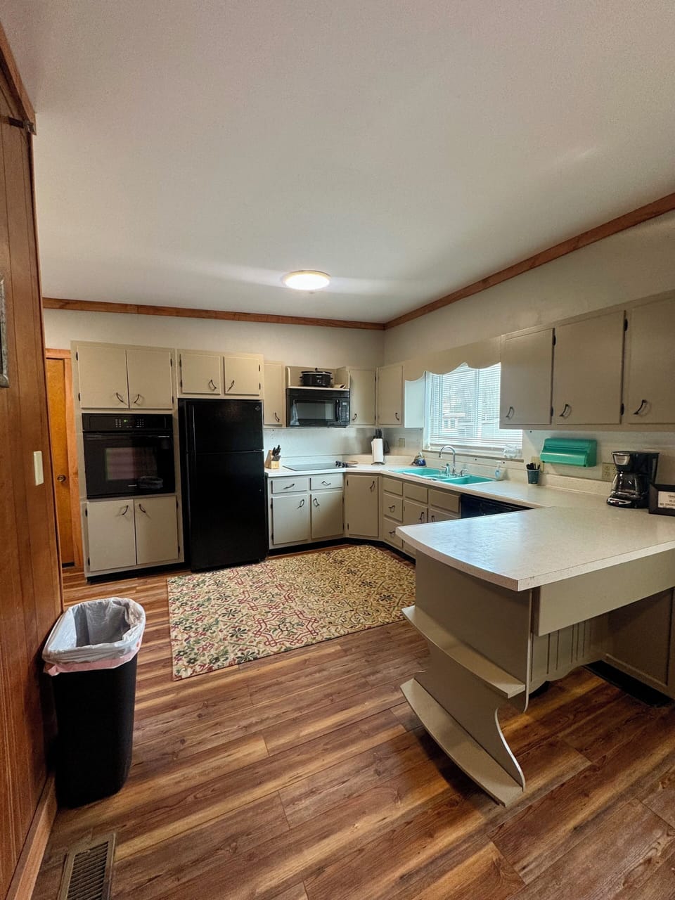 New kitchen appliances and renovated kitchen.