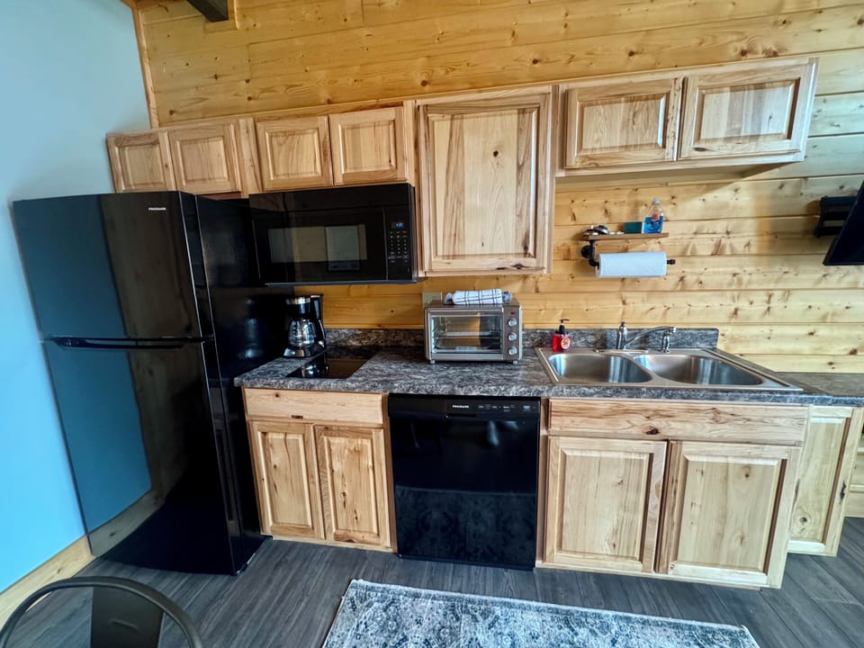 Kitchenette off of living area.