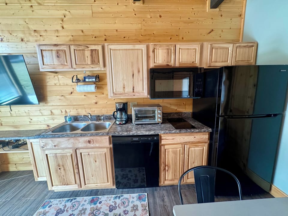 Kitchenette off of living area.