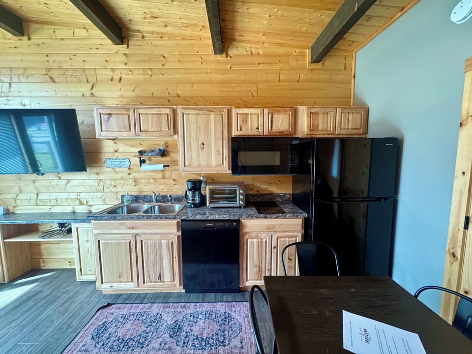 Kitchenette area within the living space. 