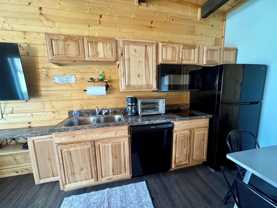 Kitchenette off living area.