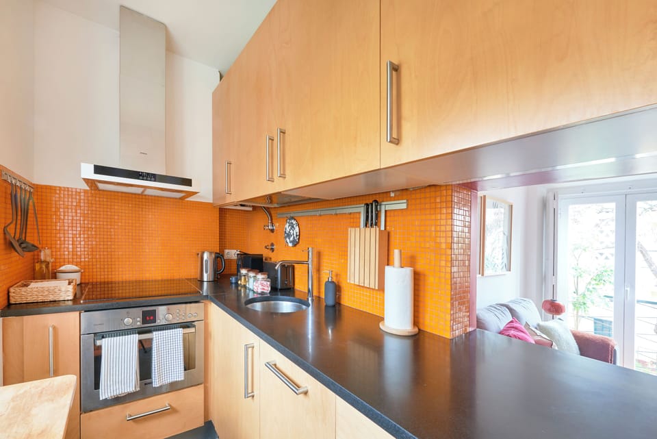 Apartment | Private kitchen | Fridge, microwave, stovetop, electric kettle