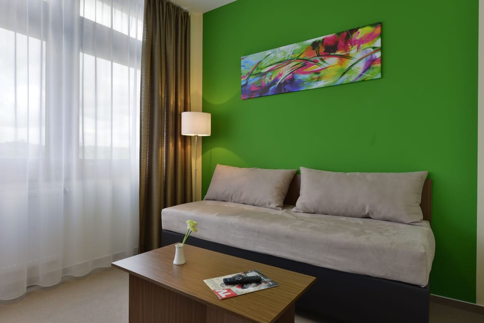 30-inch flat-screen TV with satellite channels, TV