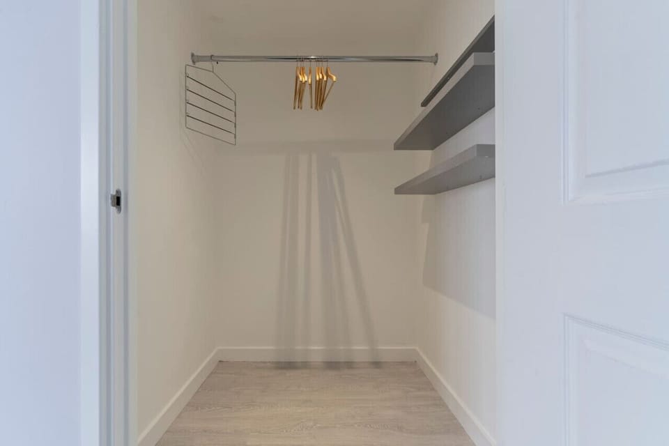 Walk in wardrobe in bedroom 3