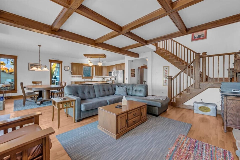 Open-concept living that makes relaxing feel like a sport.