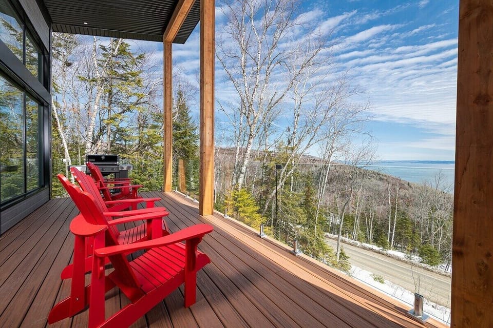 Let the view be your conversation starter as you settle into this outdoor space.