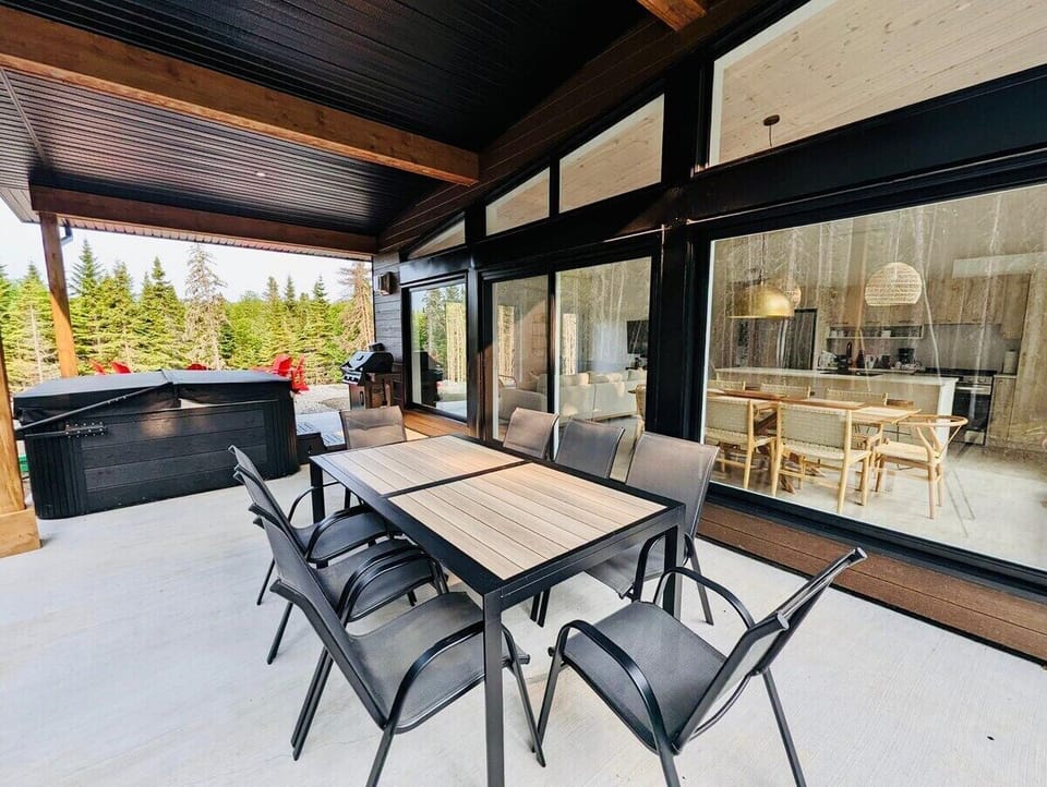 Dine with a view, and let the forest be your backdrop.