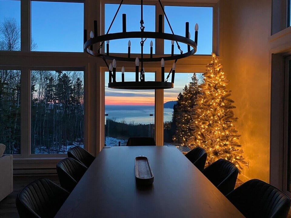 Dinner by the lights and a little sparkle.