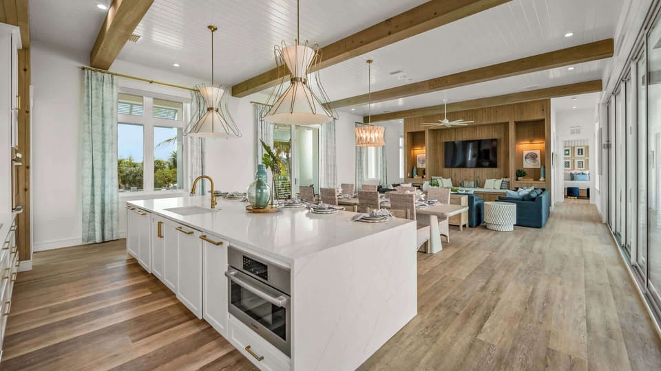 Kitchen - Oversized Refrigerator - (2) Dishwashers, Double Ovens; Large Gas Stove - Balcony Access
