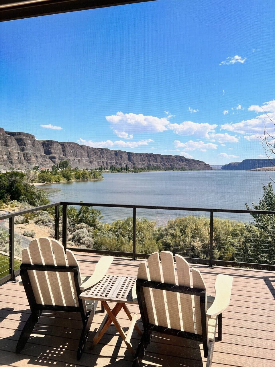 Master Deck View of the Basalt Cliffs and the Columbia River