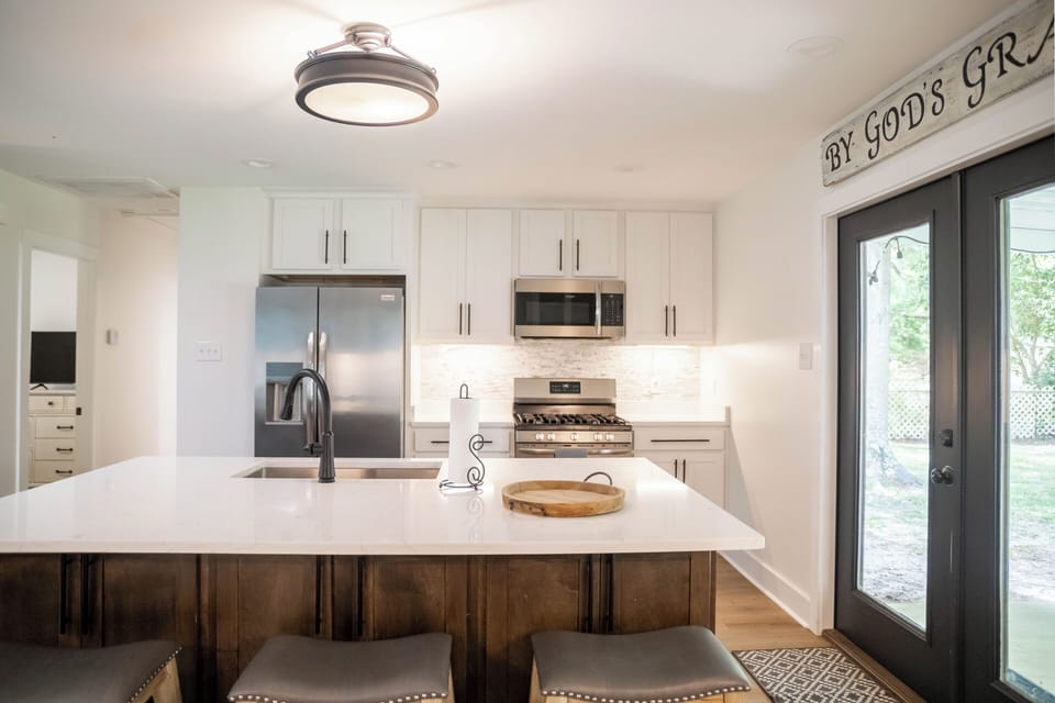 Island seating in kitchen 