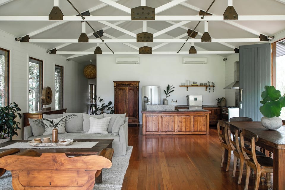 Open plan living areas with plenty of room to entertain