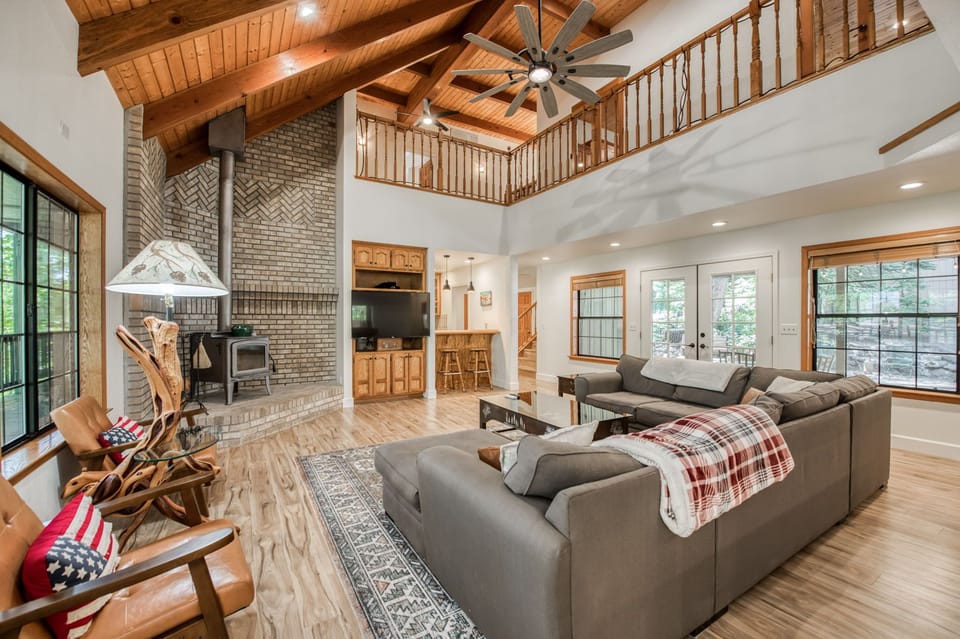 Living Room and Fireplace