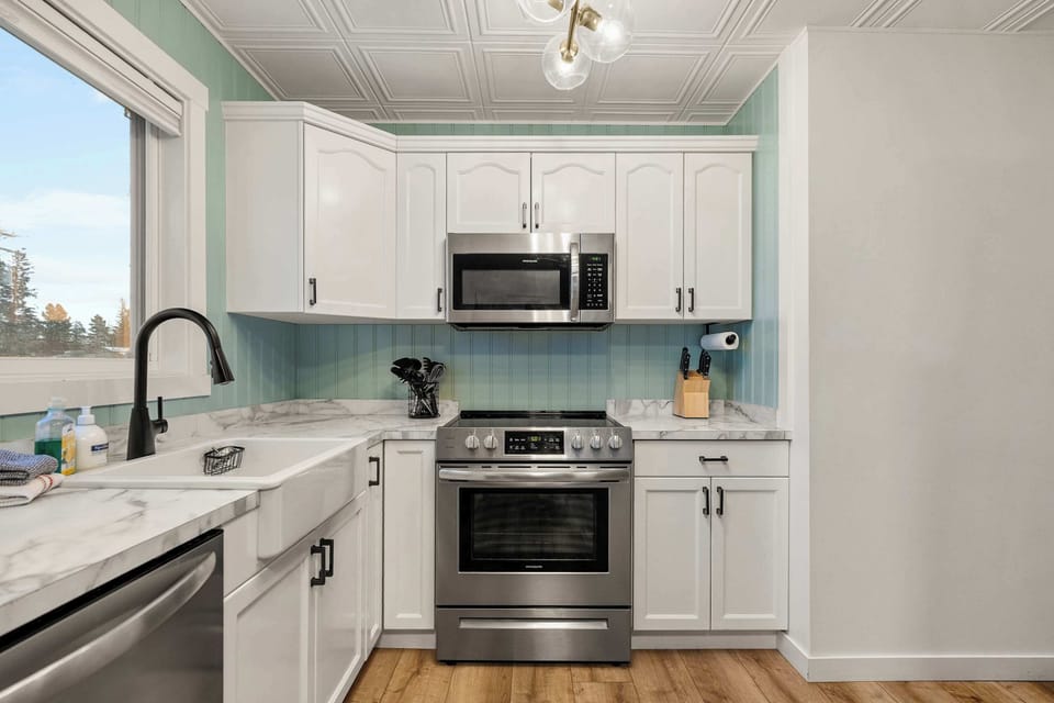 Bright kitchen with ample counter space