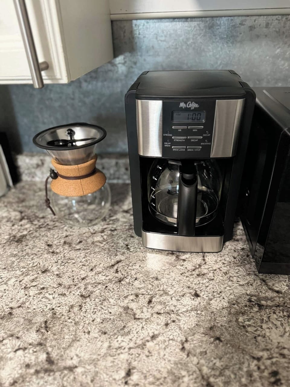 Fully stocked coffee station