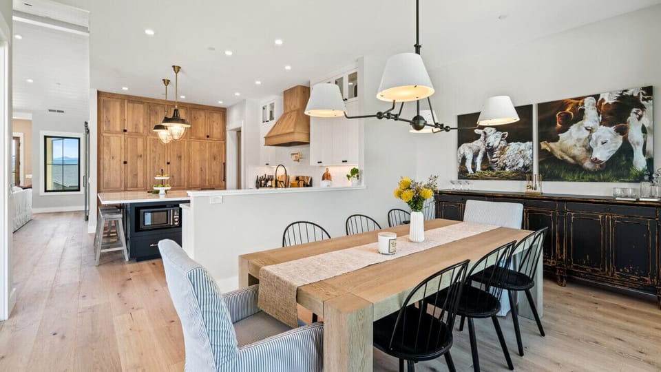Enjoy a home cooked meal in the dining room