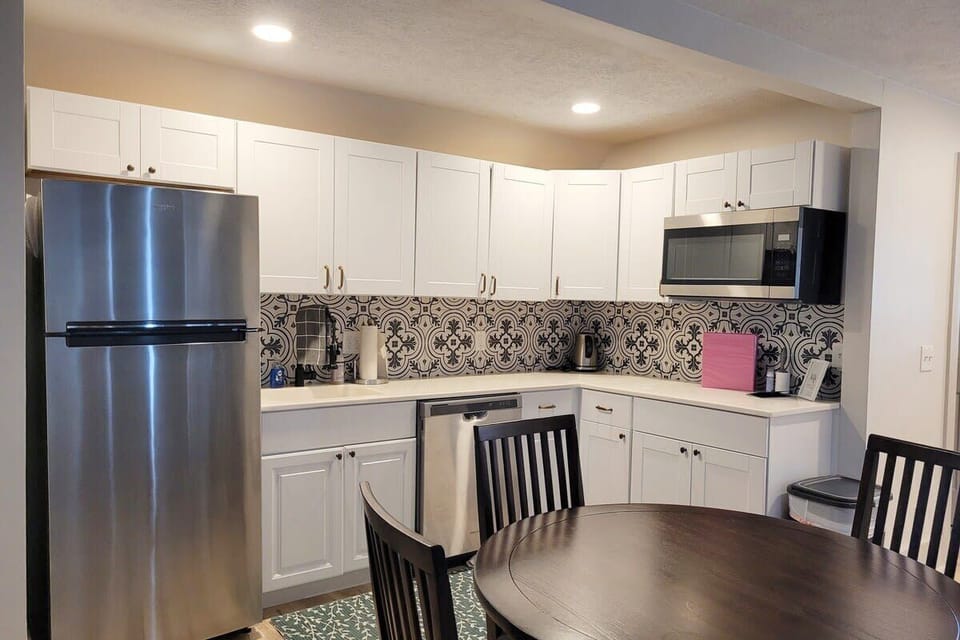 Whip up delicious meals and enjoy easy dining in your compact kitchen.