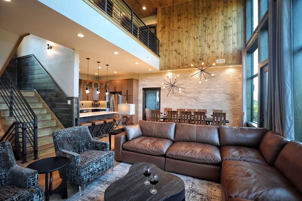 Modern architecture meets rustic charm