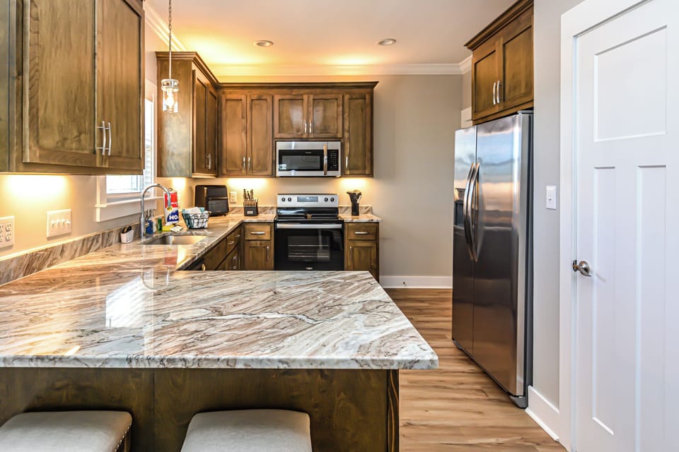 House, 3 Bedrooms, Patio, Garden View | Private kitchen