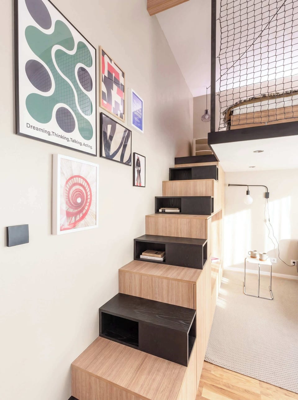 Stairs to the upper level