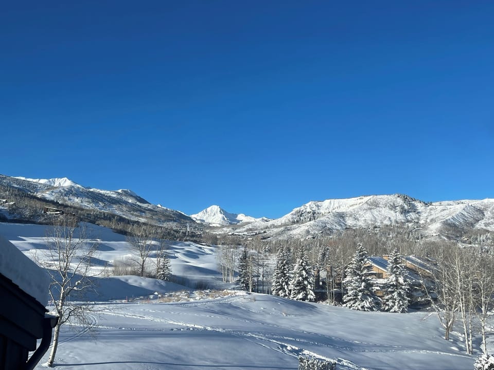 Wow View from Balcony in winter
