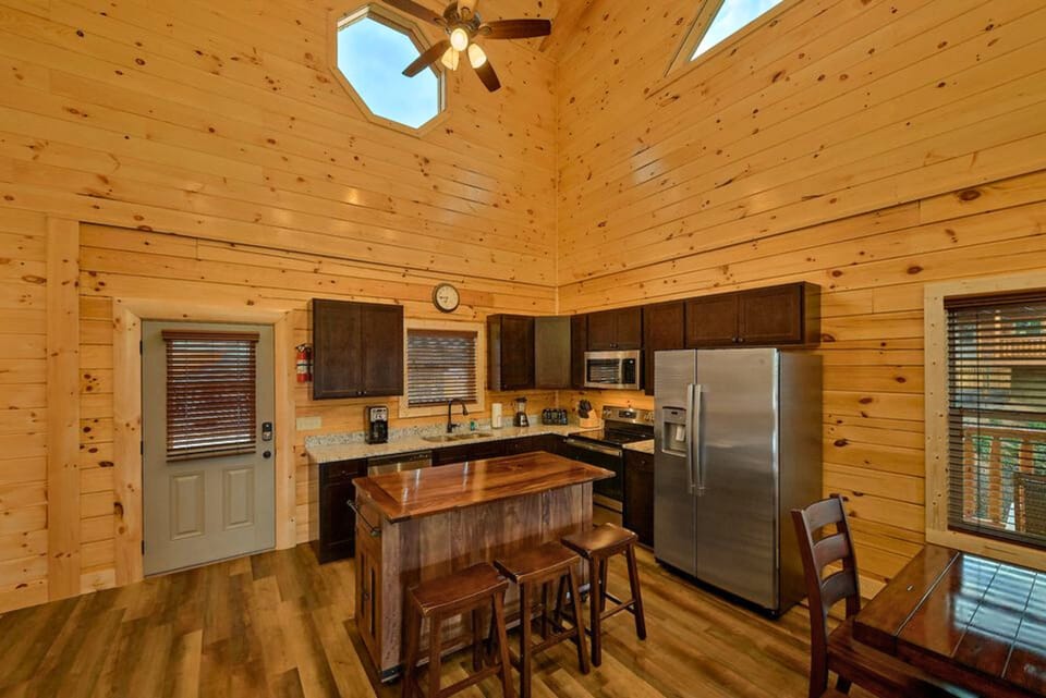 Enjoy ample space and modern amenities in our full-size kitchen, perfect for preparing meals and creating memories.