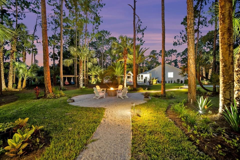As the sun sets, gather by the fire and let the day melt away—your Naples Escape begins here.