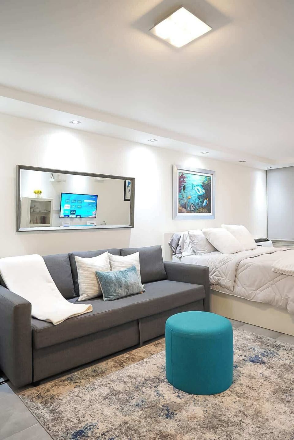 f you would like the sofa bed to be opened and made ready for your use during your stay, we kindly ask that you either add a third or fourth guest to your reservation. This can easily be done through our booking system.